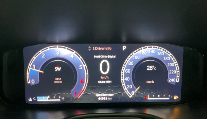 2021 Jeep Compass MODEL S (O) 1.4 PETROL DCT, Petrol, Automatic, 44,870 km, Odometer Image