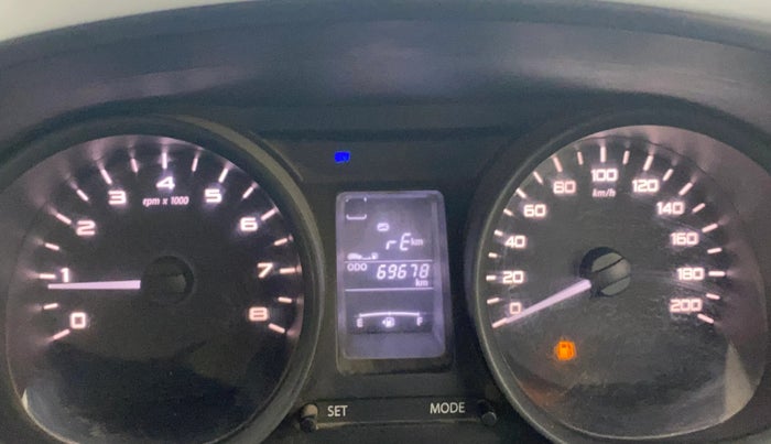 2016 Tata Tiago XT PETROL, Petrol, Manual, 69,660 km, Odometer Image