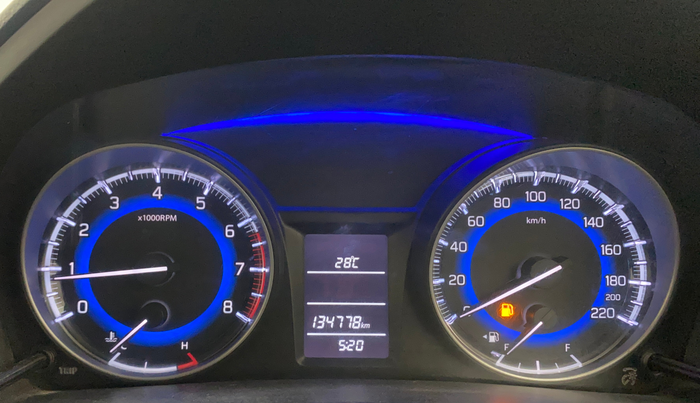2020 Maruti Baleno DELTA PETROL 1.2, Petrol, Manual, 1,34,813 km, Odometer Image