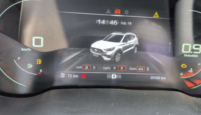 2023 MG ASTOR SHARP 1.5 CVT, Petrol, Automatic, 20,166 km, Odometer Image