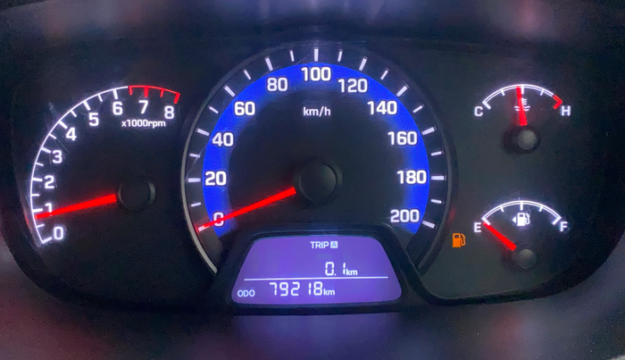 2014 Hyundai Xcent SX 1.2 (O), Petrol, Manual, 79,225 km, Odometer Image