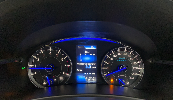 2018 Maruti Ciaz ALPHA 1.5 SHVS PETROL, CNG, Manual, 80,168 km, Odometer Image