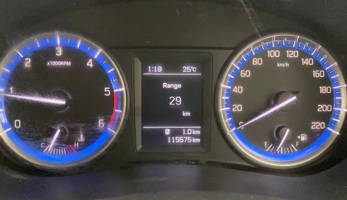 2016 Maruti S Cross ZETA 1.3, Diesel, Manual, 1,15,568 km, Odometer Image