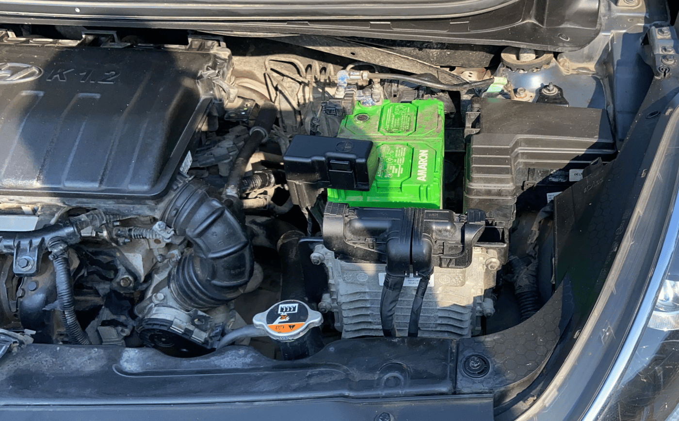 2020 Hyundai GRAND I10 NIOS SPORTZ AMT 1.2 KAPPA VTVT, Petrol, Automatic, 58,162 km, Engine View - Left