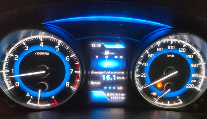 2020 Toyota Glanza V, Petrol, Manual, 56,794 km, Odometer Image