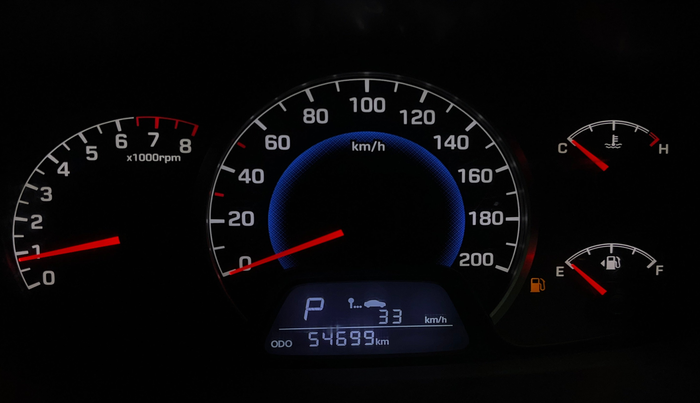 2016 Hyundai Grand i10 MAGNA AT 1.2 KAPPA VTVT, Petrol, Automatic, 54,688 km, Odometer Image