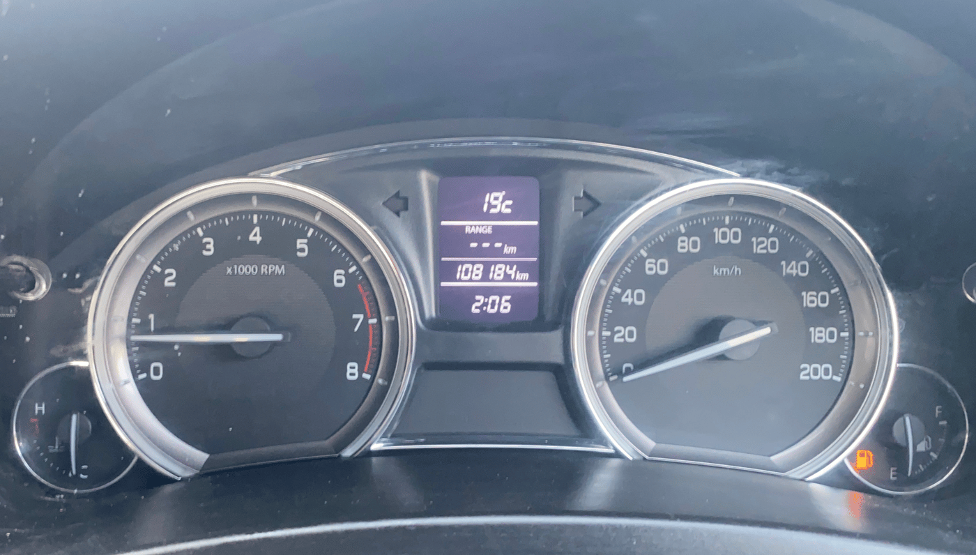 2018 Maruti Ciaz ALPHA 1.4 PETROL, Petrol, Manual, 1,08,236 km, Odometer Image