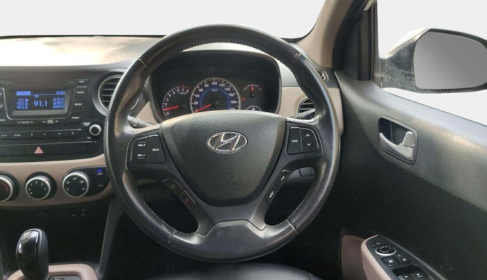 2016 Hyundai Grand i10 ASTA (O) AT 1.2 KAPPA VTVT, Petrol, Automatic, 43,883 km, Steering Wheel Close Up