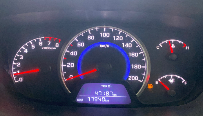 2017 Hyundai Grand i10 SPORTZ 1.2 KAPPA VTVT, Petrol, Manual, 77,942 km, Odometer Image