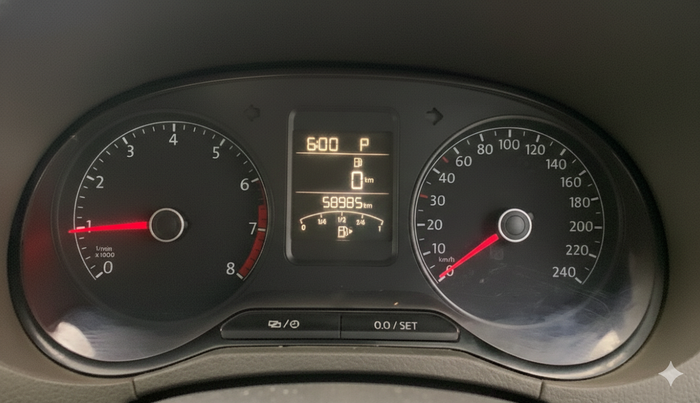 2016 Volkswagen Vento HIGHLINE PETROL AT, Petrol, Automatic, 58,985 km, Odometer Image