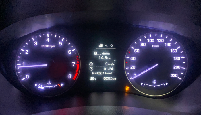 2017 Hyundai Elite i20 ASTA 1.2 (O), Petrol, Manual, 68,307 km, Odometer Image