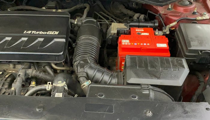 2020 KIA SELTOS GTX PLUS 1.4 PETROL DCT DUAL TONE, Petrol, Automatic, 1,25,137 km, Engine View - Left