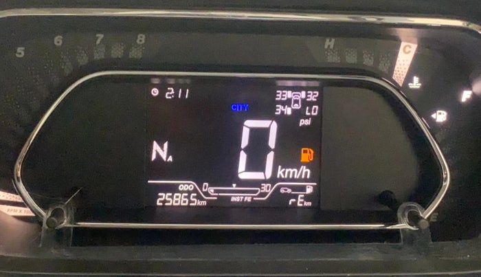 2022 Tata NEXON XZA PLUS (HS) PETROL, Petrol, Automatic, 25,883 km, Odometer Image