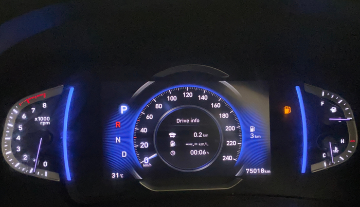 2021 Hyundai Creta SX (O) 1.4 TURBO DCT, Petrol, Automatic, 74,903 km, Odometer Image