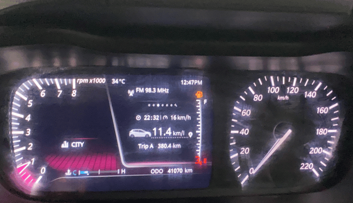 2020 Tata ALTROZ XZ PETROL, Petrol, Manual, 41,069 km, Odometer Image
