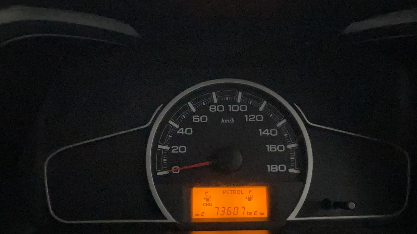 2021 Maruti Alto LXI CNG, CNG, Manual, 74,410 km, Odometer Image