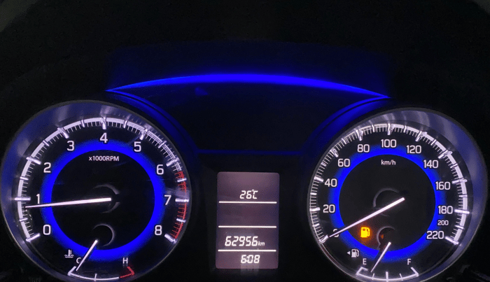 2016 Maruti Baleno DELTA PETROL 1.2, Petrol, Manual, 62,950 km, Odometer Image