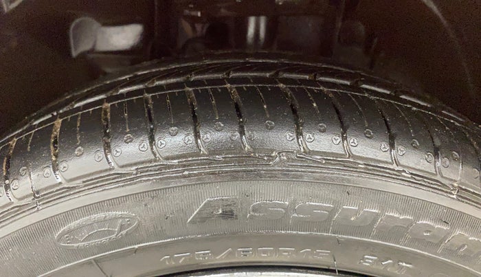 2020 Tata Tiago XZA PLUS DUAL TONE PETROL, Petrol, Automatic, 34,480 km, Left Front Tyre Tread