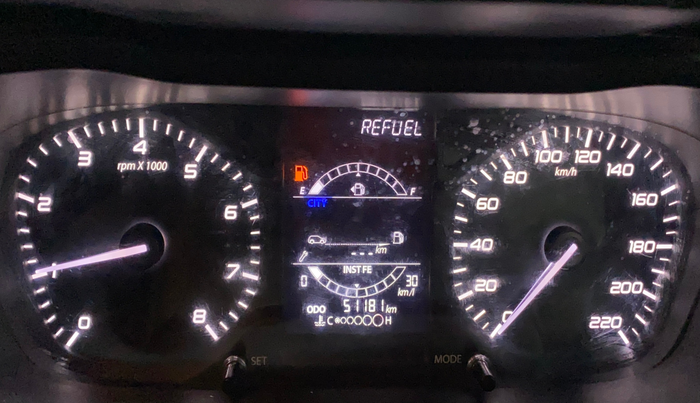 2021 Tata ALTROZ XM PLUS PETROL, Petrol, Manual, 51,174 km, Odometer Image