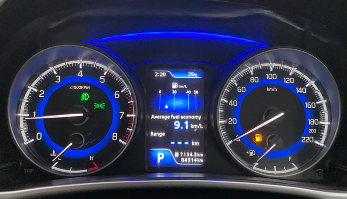 2019 Toyota Glanza V CVT, CNG, Automatic, 84,272 km, Odometer Image