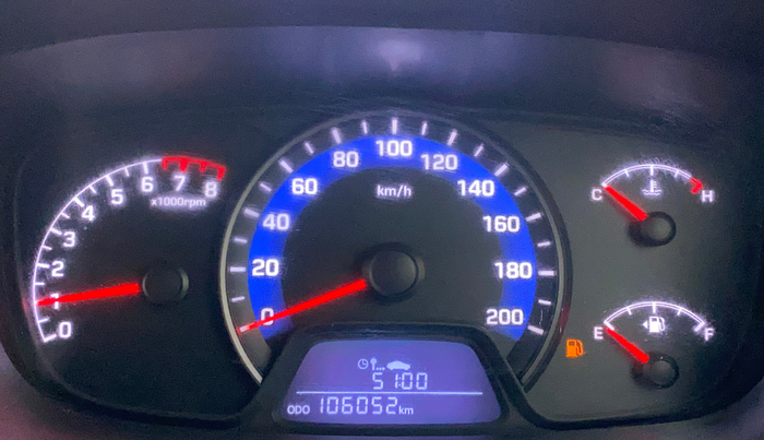 2015 Hyundai Xcent S 1.2, Petrol, Manual, 1,06,092 km, Odometer Image