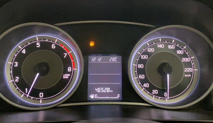 2023 Maruti Dzire ZXI, Petrol, Manual, 46,519 km, Odometer Image