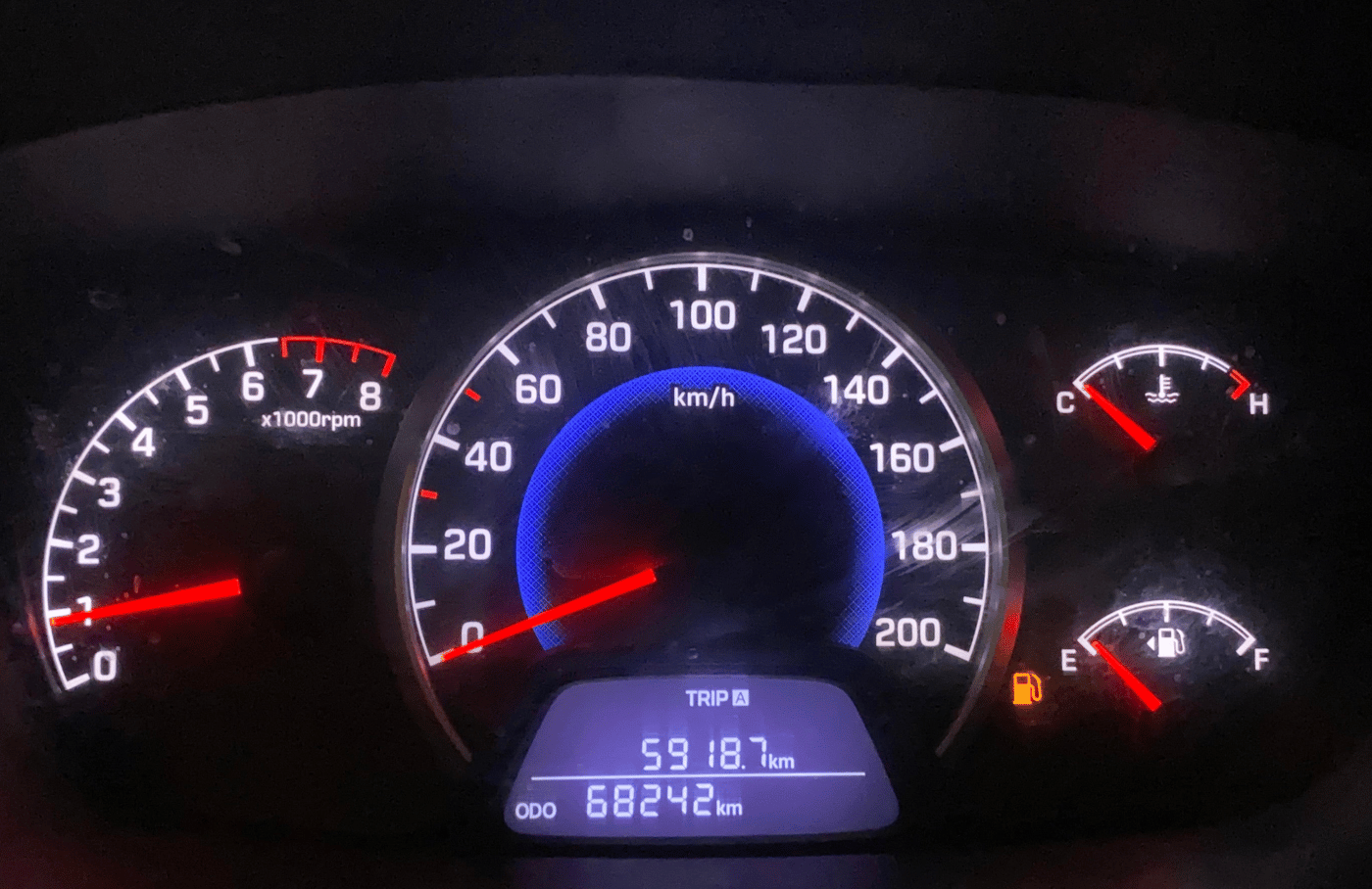 2017 Hyundai Grand i10 SPORTZ (O) 1.2 KAPPA VTVT, Petrol, Manual, 68,234 km, Odometer Image
