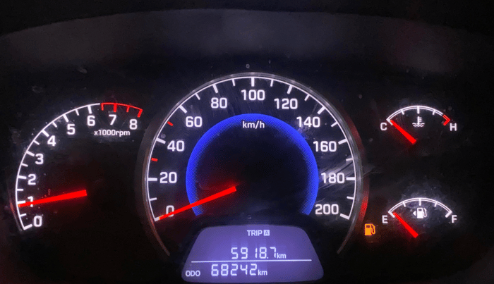 2017 Hyundai Grand i10 SPORTZ (O) 1.2 KAPPA VTVT, Petrol, Manual, 68,234 km, Odometer Image