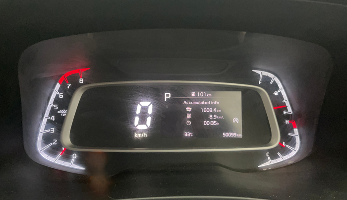 2023 KIA SONET HTX 1.0 DCT, Petrol, Automatic, 49,998 km, Odometer Image