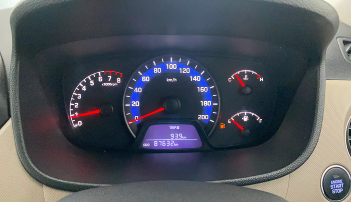 2014 Hyundai Xcent SX 1.2 (O), Petrol, Manual, 87,726 km, Odometer Image