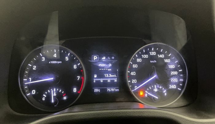 2017 Hyundai New Elantra 2.0 SX(O) AT PETROL, Petrol, Automatic, 75,804 km, Odometer Image