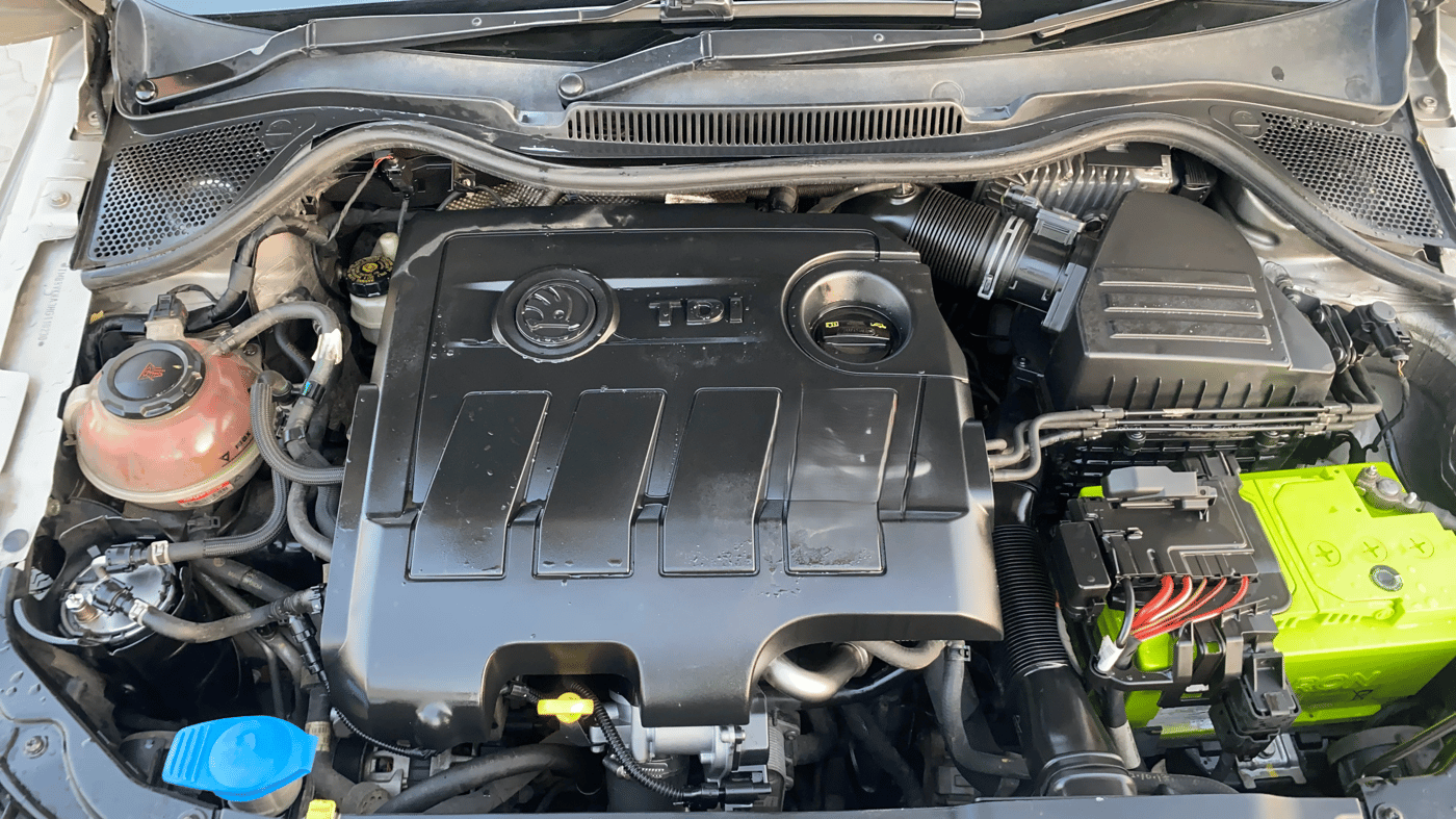 2017 Skoda Rapid AMBITION 1.5 TDI, Diesel, Manual, 1,21,731 km, Engine View