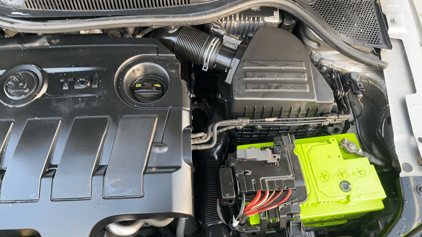 2017 Skoda Rapid AMBITION 1.5 TDI, Diesel, Manual, 1,21,731 km, Engine View - Left