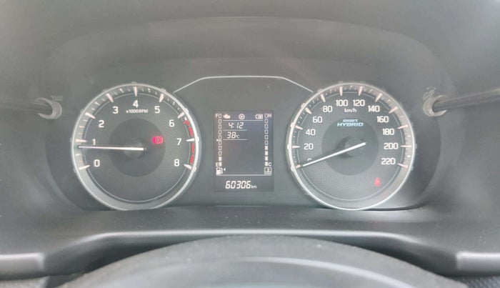 2023 Maruti BREZZA VXI SMART HYBRID, Petrol, Manual, 60,306 km, Odometer Image