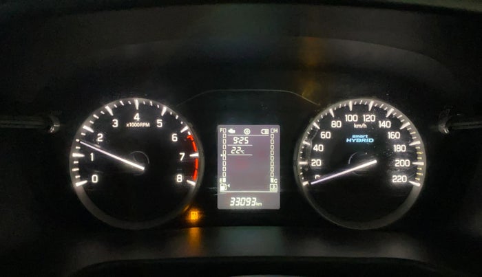 2023 Maruti BREZZA VXI SMART HYBRID, Petrol, Manual, 33,093 km, Odometer Image