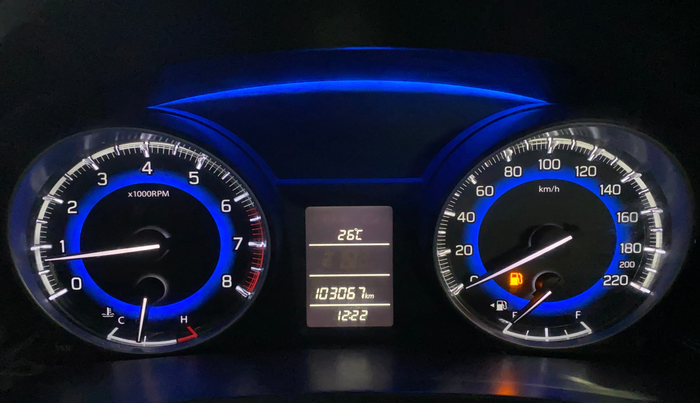 2016 Maruti Baleno DELTA PETROL 1.2, Petrol, Manual, 1,03,055 km, Odometer Image