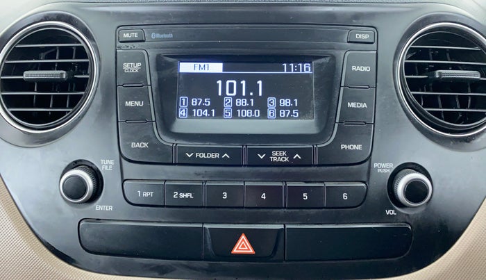 2017 Hyundai Xcent E PLUS, Petrol, Manual, 41,989 km, Infotainment System