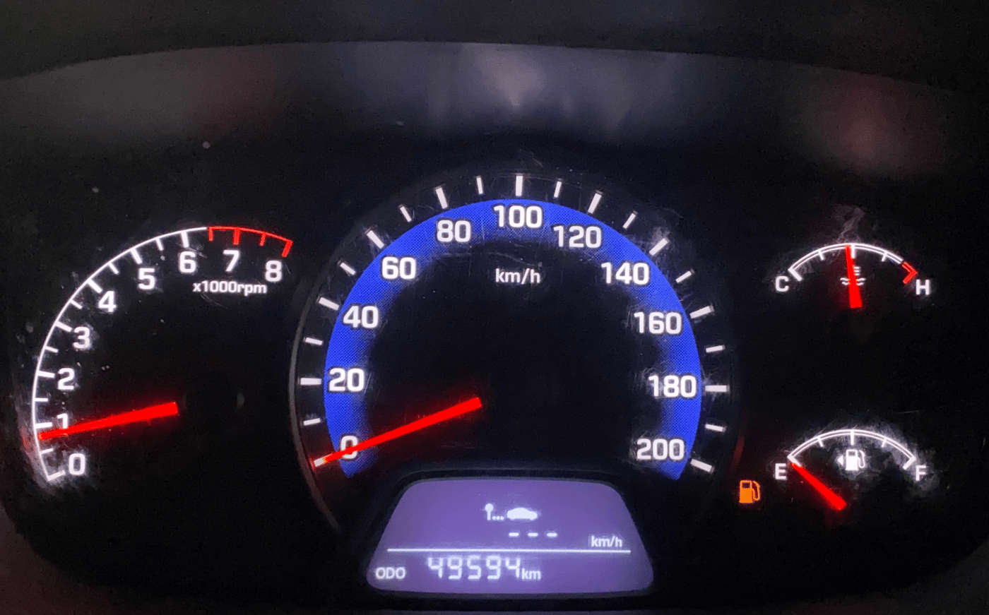 2014 Hyundai Xcent S 1.2, Petrol, Manual, 49,440 km, Odometer Image