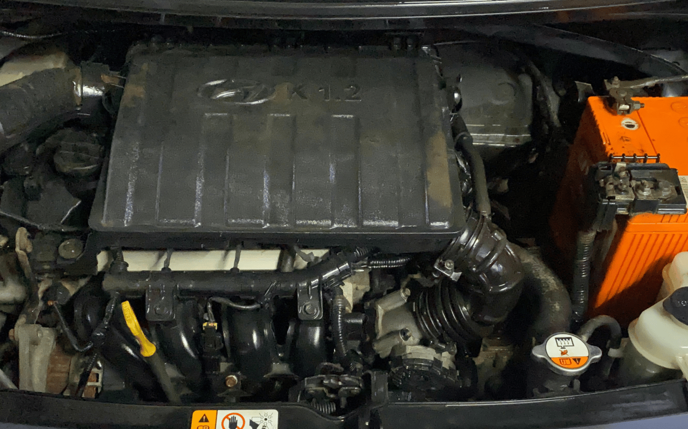 2014 Hyundai Xcent S 1.2, Petrol, Manual, 49,440 km, Engine View