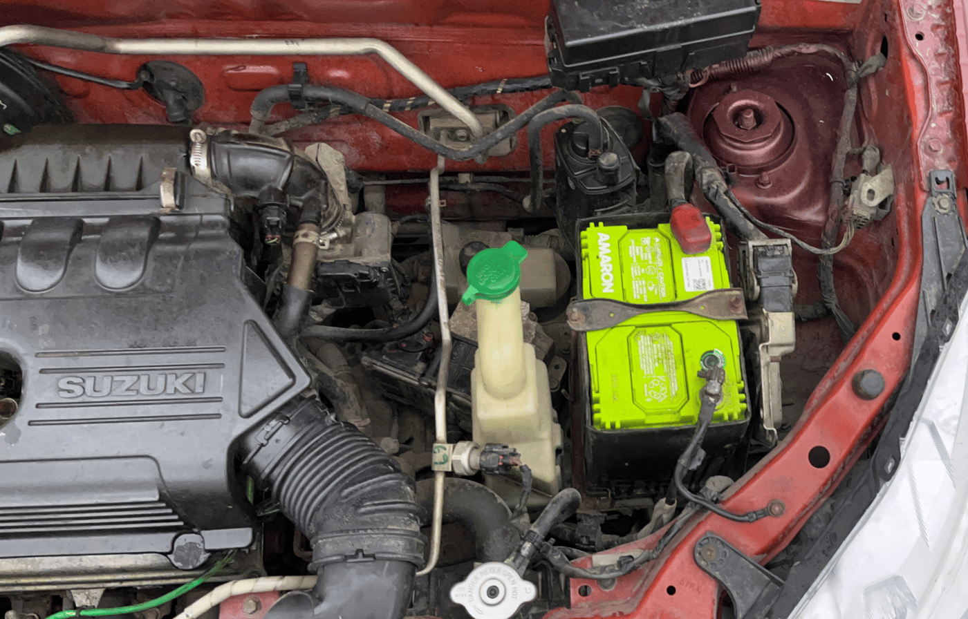 2015 Maruti Alto K10 VXI AMT, Petrol, Automatic, 97,358 km, Engine View - Left