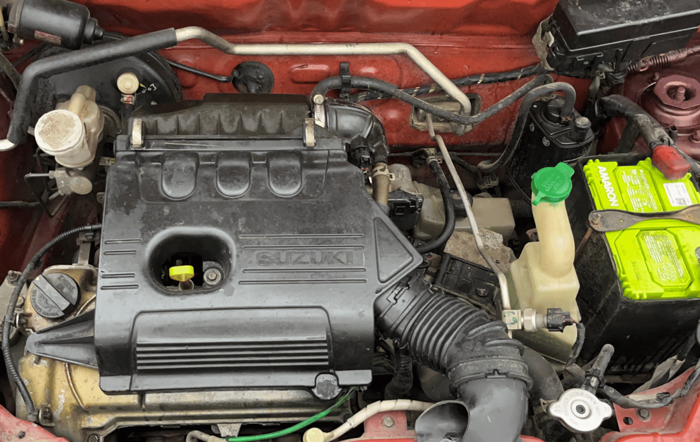 2015 Maruti Alto K10 VXI AMT, Petrol, Automatic, 97,358 km, Engine View