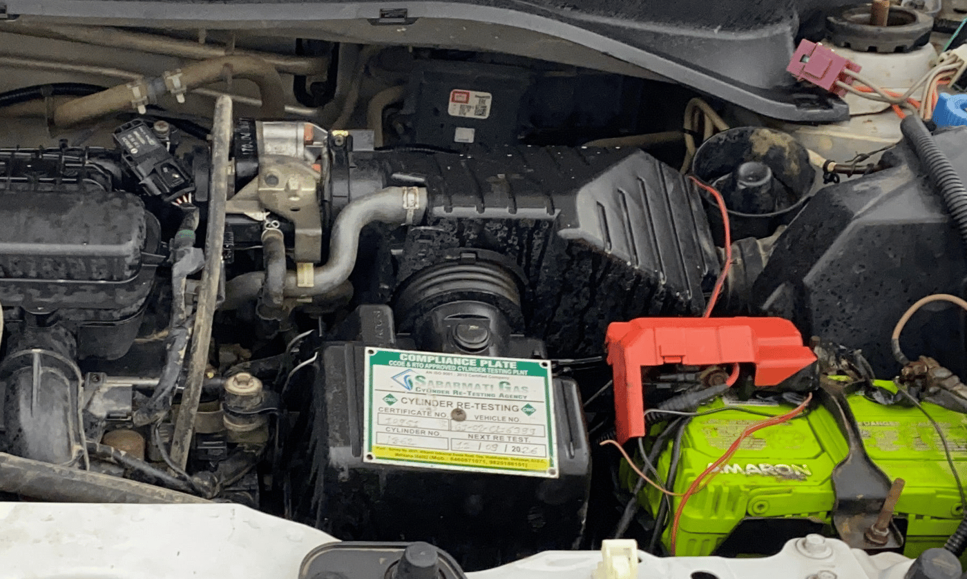 2017 Honda Amaze 1.2L I-VTEC E, CNG, Manual, 90,567 km, Engine View - Left