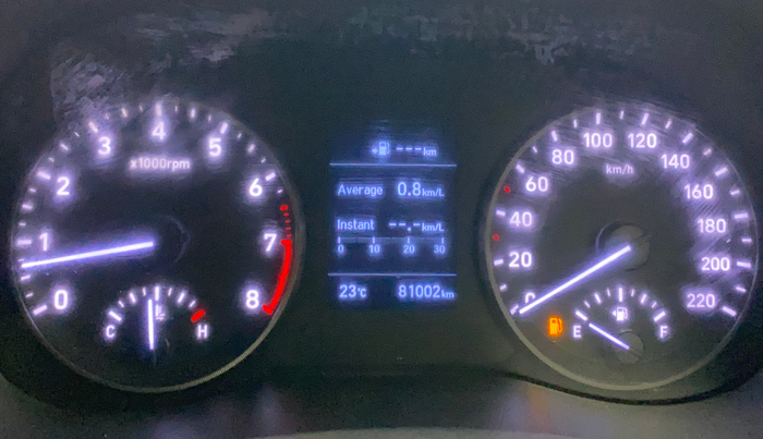 2017 Hyundai Verna 1.6 VTVT SX O, Petrol, Manual, 81,006 km, Odometer Image