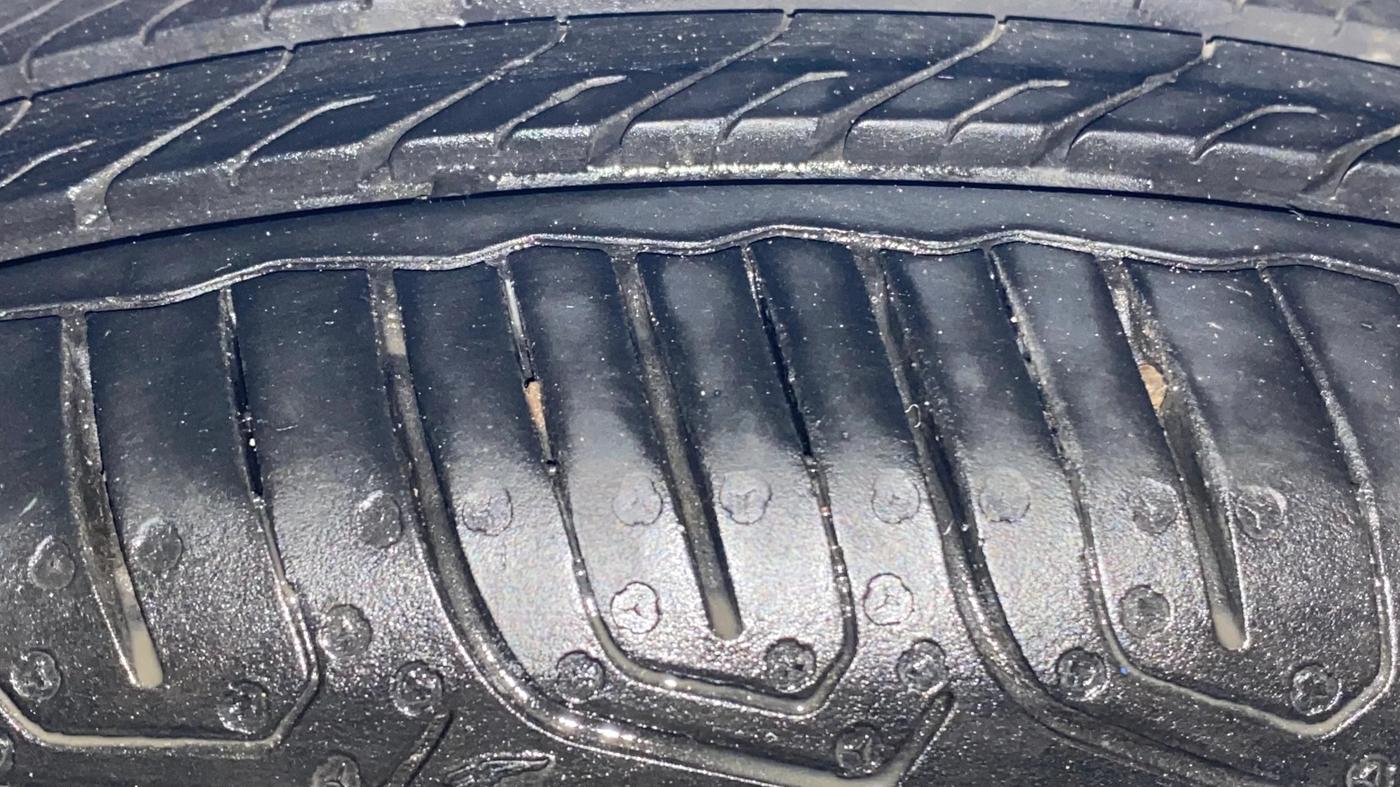 2024 Tata Tiago XTA PETROL, Petrol, Automatic, 10,806 km, Left Rear Tyre Tread