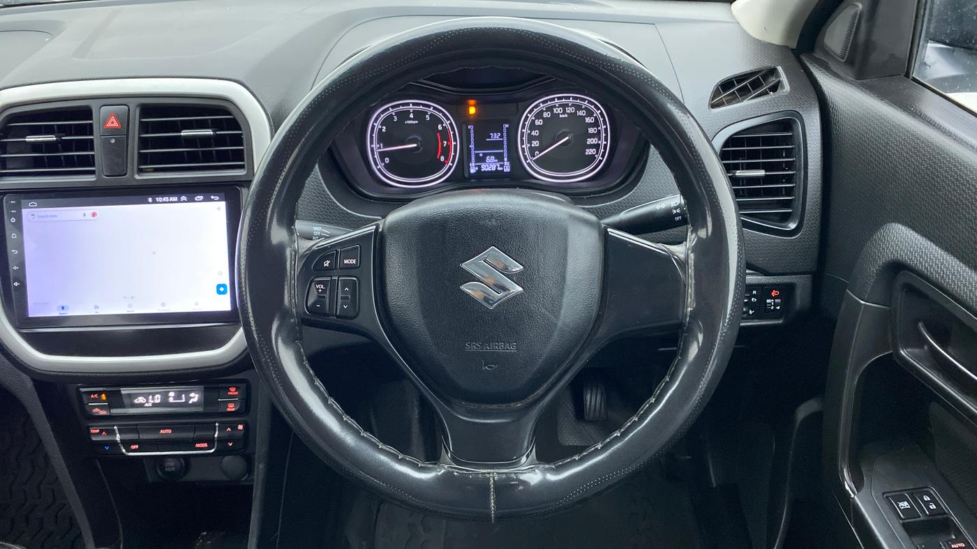2020 Maruti Vitara Brezza VXI, Petrol, Manual, 90,502 km, Steering Wheel Close Up