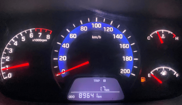 2014 Hyundai Xcent BASE 1.2, Petrol, Manual, 89,569 km, Odometer Image