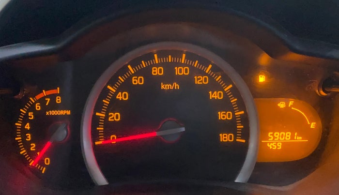 2017 Maruti Celerio ZXI (O), Petrol, Manual, 59,072 km, Odometer Image