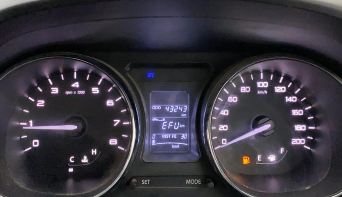 2018 Tata TIGOR XZ PETROL, Petrol, Manual, 43,242 km, Odometer Image