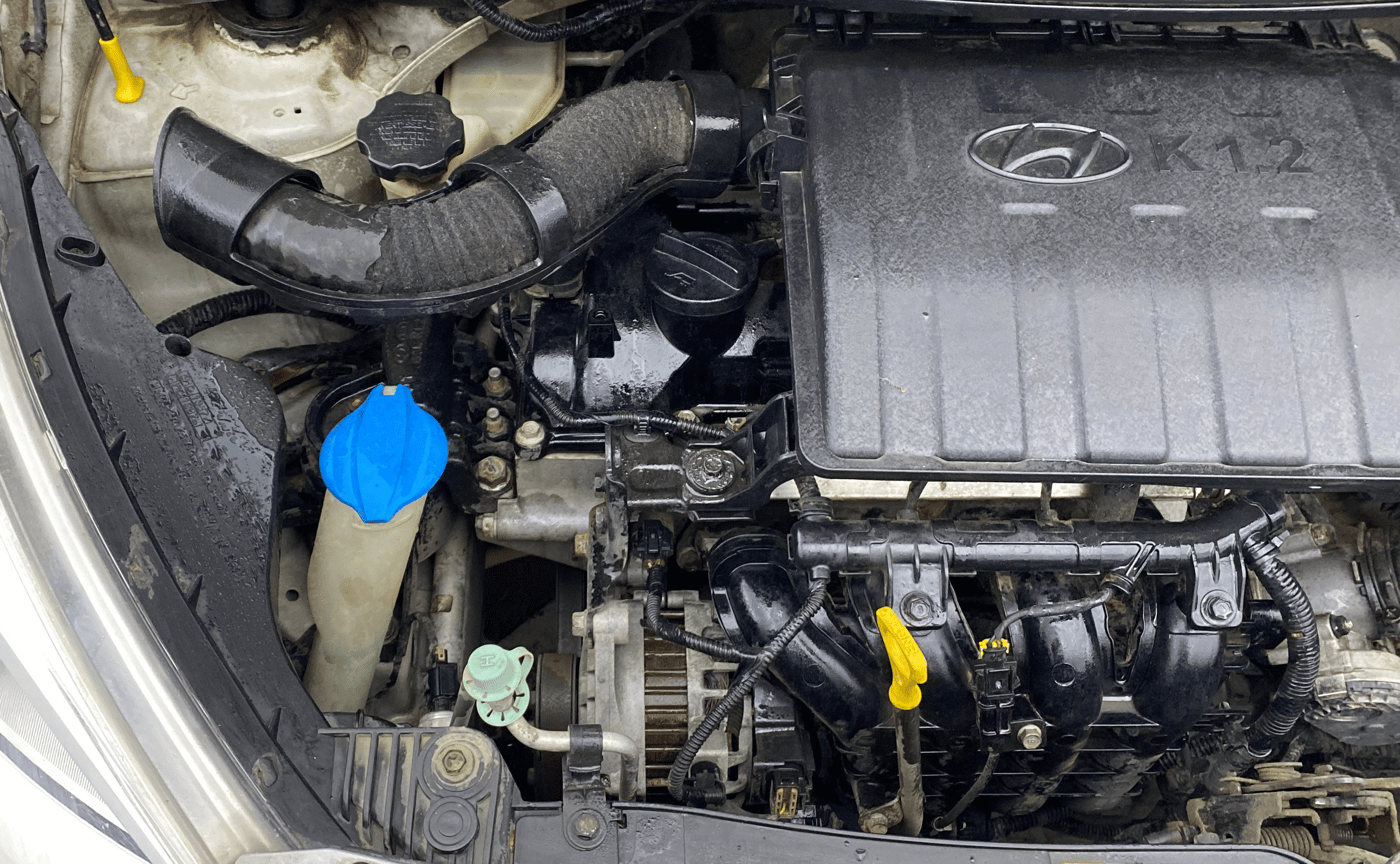 2015 Hyundai Grand i10 ASTA AT 1.2 KAPPA VTVT, Petrol, Automatic, 48,105 km, Engine View - Right