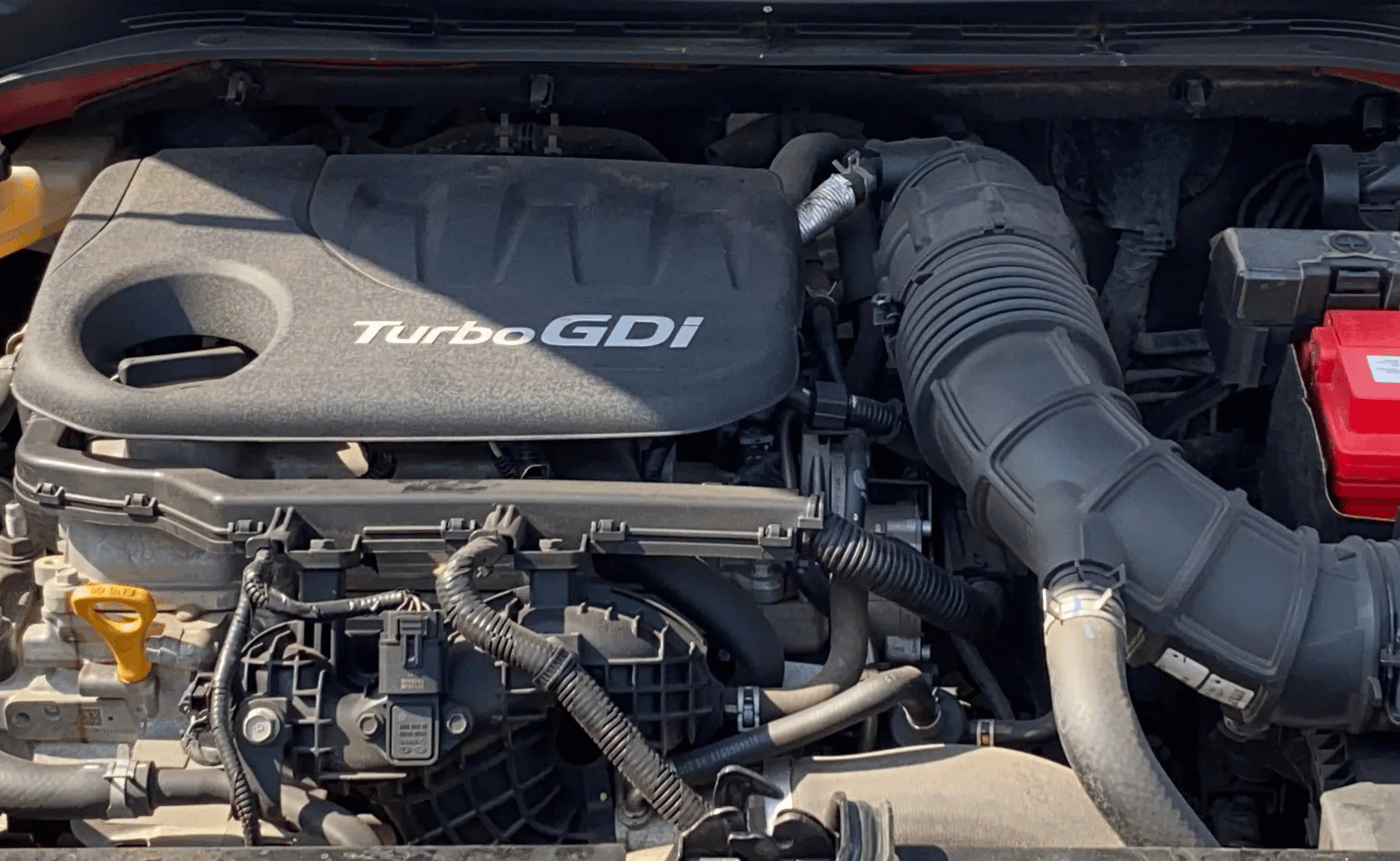2021 Hyundai Verna SX (O) 1.0 TURBO DCT, Petrol, Automatic, 38,367 km, Engine View